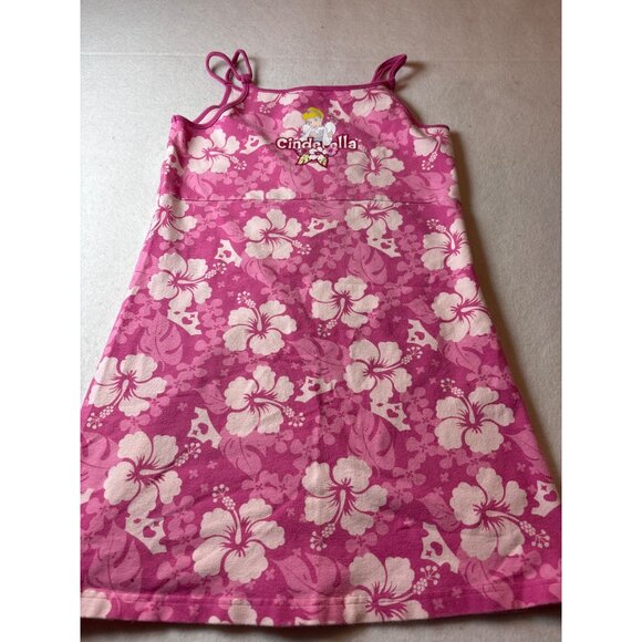 Disney Cinderella Girls Pink Floral Dress With Straps medium - Picture 2 of 8
